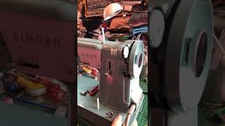 How to Wind the bobbin and thread your singer 327K sewing machine