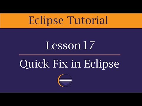 Eclipse Quick Fix Feature | Fix Code Automatically | Lesson 17