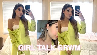 GIRL TALK GRWM|| let’s talk! graduation, college, makeup, ootd🪽