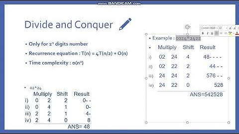 Large number multiplications |DAA | School algorithm| A la russe | Divide & Conquer | Karatsuba