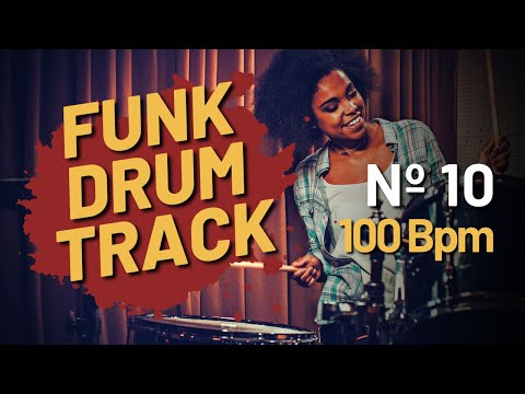 Funk Drum Track Nº 10 | 100 Bpm Funk Fusion Groove Drums Track