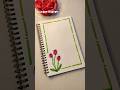 Easy Border design for project work and assignment#ytshorts#art#frontpage#borderdesign