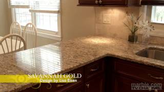 Savannah Gold Granite Kitchen Design By Lisa Eisen Marble.com