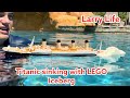 Larry Life Titanic sinking with LEGO Iceberg! 🧊 🚢 