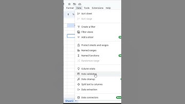 Adding a Calendar Dropdown in Google Sheets