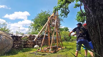 Trebuchet test shots- Le Loup de Guerre