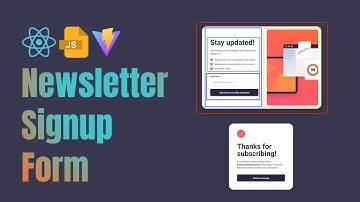 Frontend Mentor Newsletter Sign-Up Form | Part 1: Setup & Layout