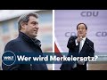 CDU KANZLERFRAGE: Söder oder Laschet - Der bayrische CSU-Chef liegt in Umfragen weit vorn