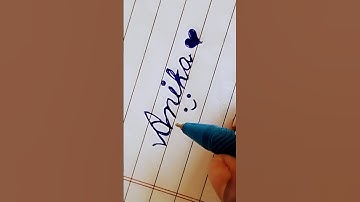 "Anika"name handwriting||#name #trending #ytshorts #handwriting #youtubeshorts #art