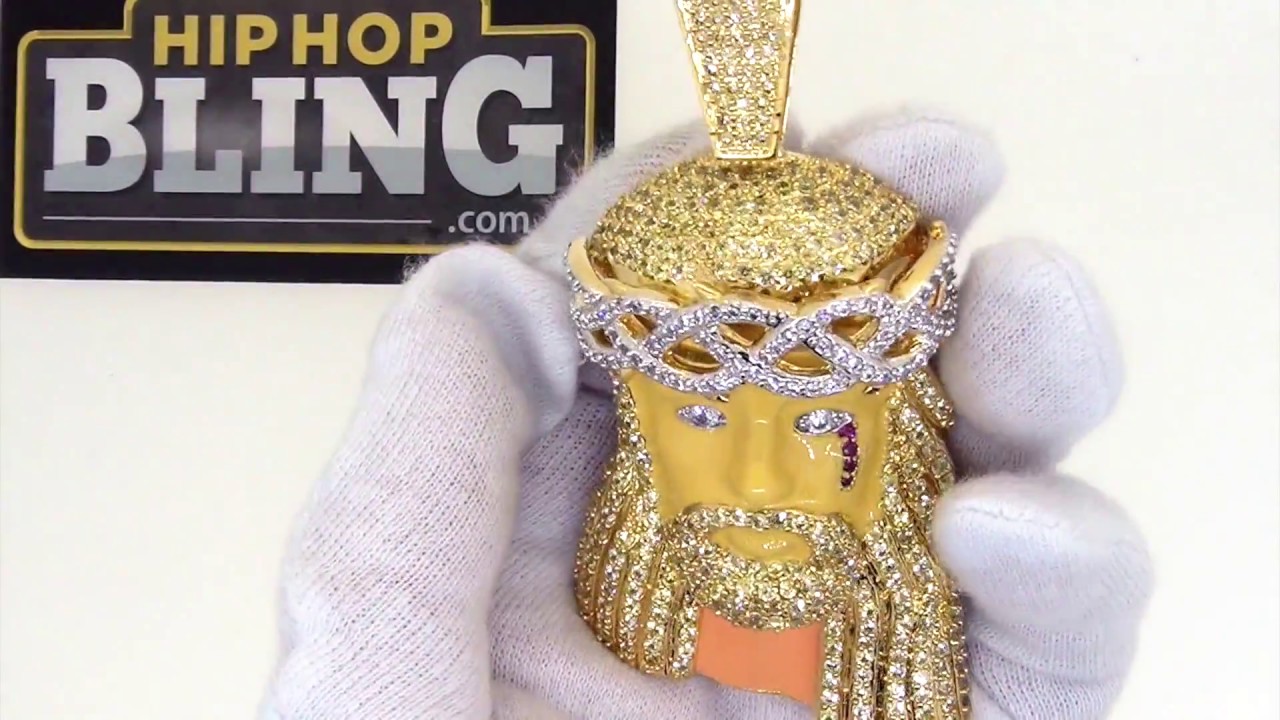 CZ Bling Bling Pendant Gold 