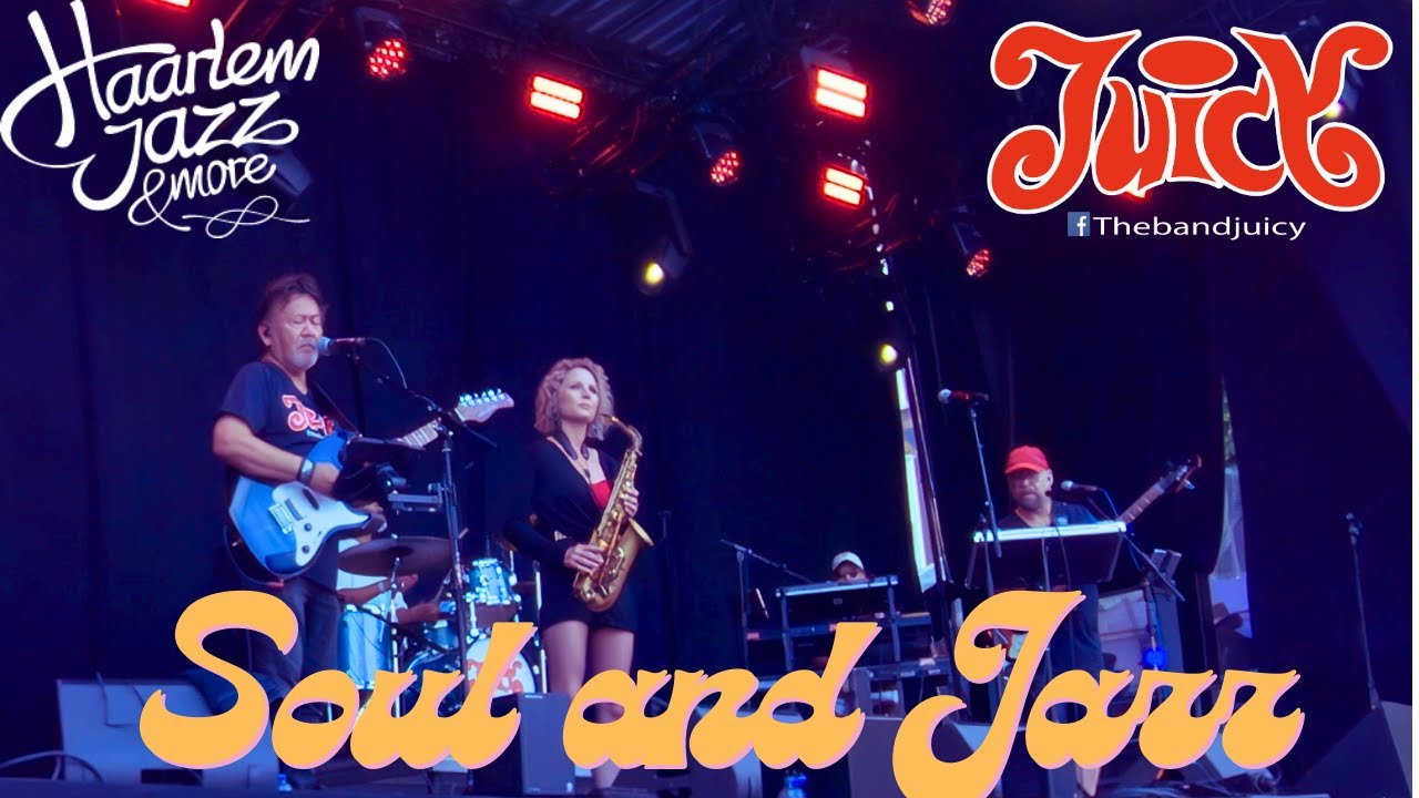 Juicy ft. Kirsten (sax) – Funky Soul Live @ Haarlem Jazz 2025 | Grote Markt Haarlem