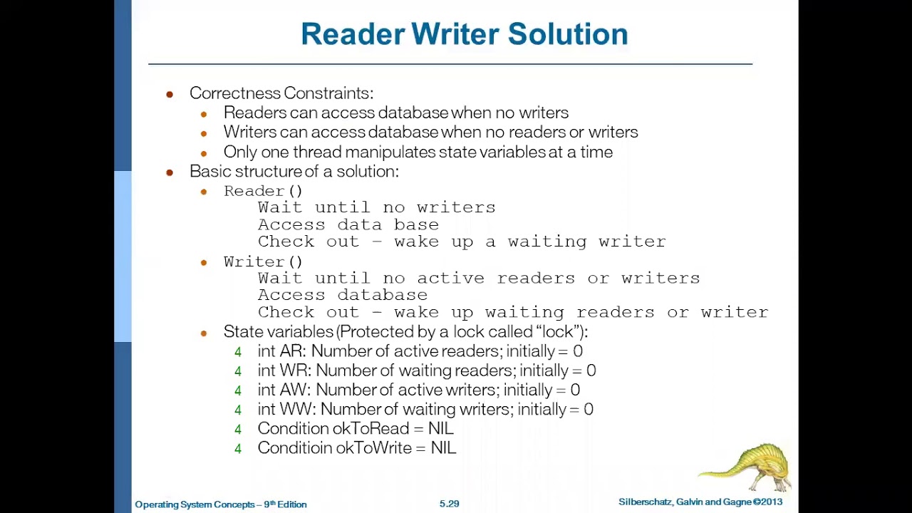 8 Process Synchronization Critical Section Problems REader Writer ...