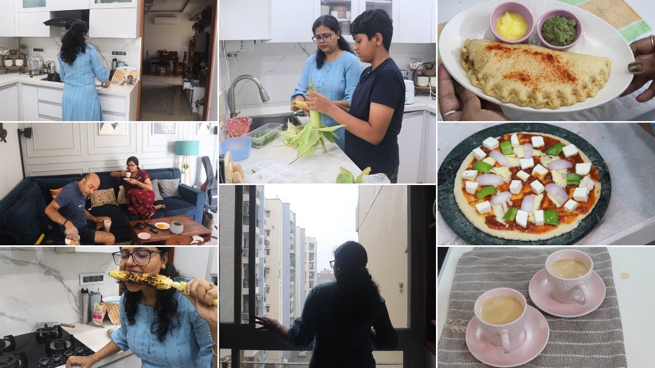 ये बारिश 🌧️और हम 👨‍👨‍👦 A Rainy Day | I Surprised Her | Rainy Day Special Recipes |