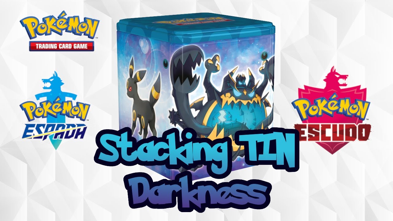 ASMR Apertura Darkness Stacking TIN | Pokémon TCG | Espada y Escudo ...