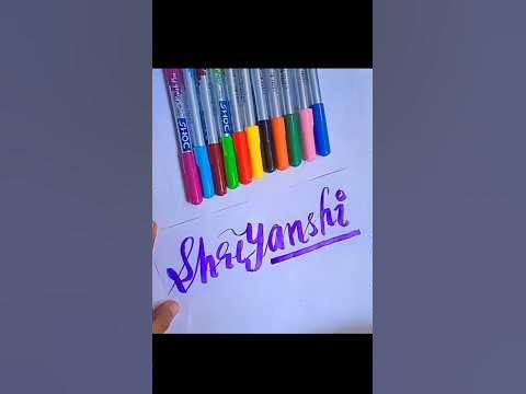 Shreyanshi | name series | comment down your name 🌟💗🌈 #shorts #art # ...