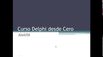 1. Curso Delphi desde Cero   Presentacion