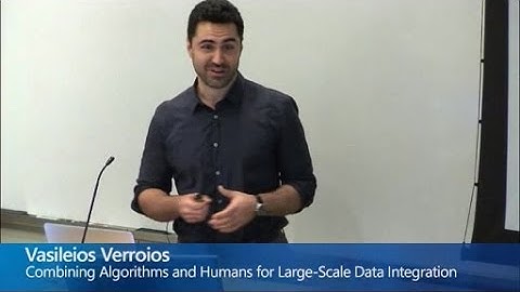 Combining Algorithms and Humans for Large-Scale Data Integration
