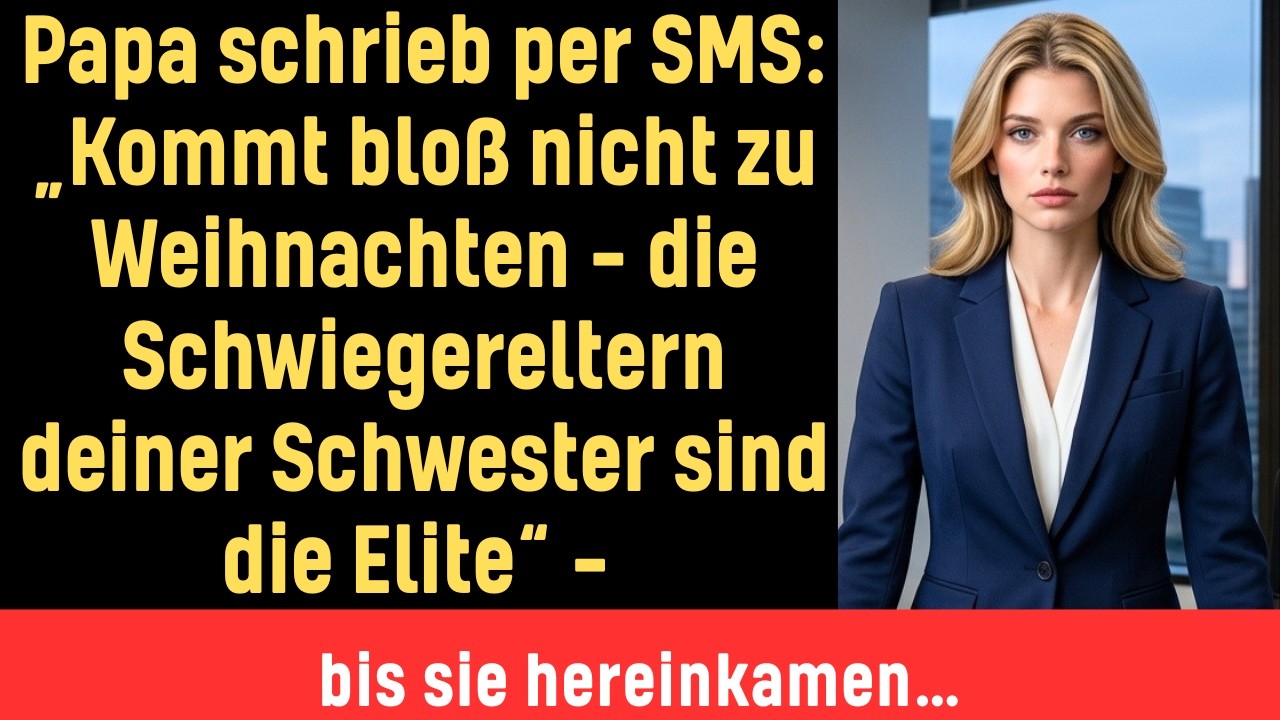 Meine Schwester Claire schrieb mir zwei Wochen vor Weihnachten: „Dieses Jahr feiern wir ohne dich. Die Harringtons sind Führungskräfte – zu elitär für deine Situation.“ Ich war die peinliche...