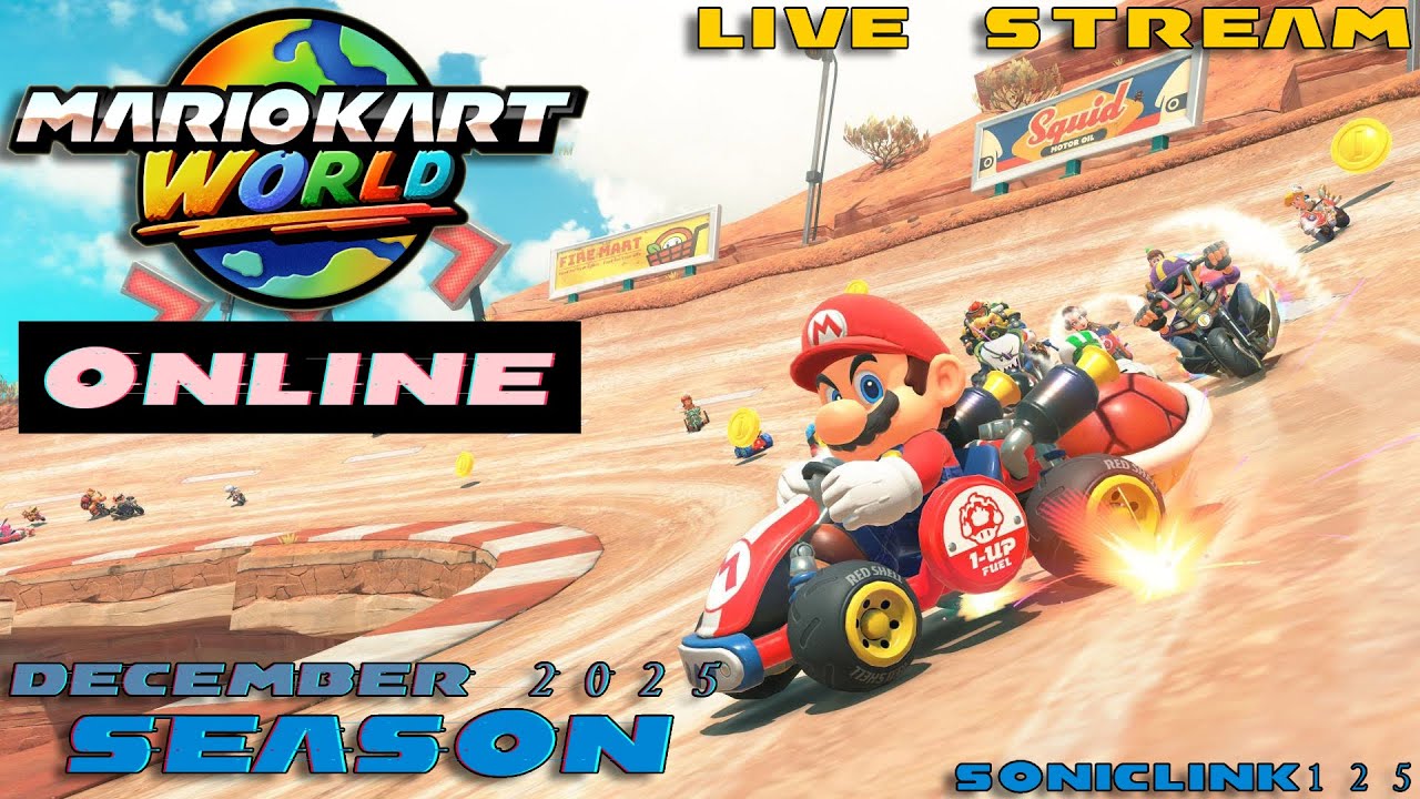 MK World Online [12-2-2025] | Live Stream | Mario Kart World - YouTube