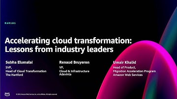 AWS re:Invent 2024 - Accelerating cloud transformation: Lessons from industry leaders (MAM101)