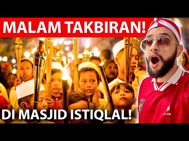 Atmosphere of Takbiran night in Masjid Istiqlal!🇮🇩 class=