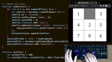 ASMR CODING | 8-Puzzle Slider Game (No Talking)
