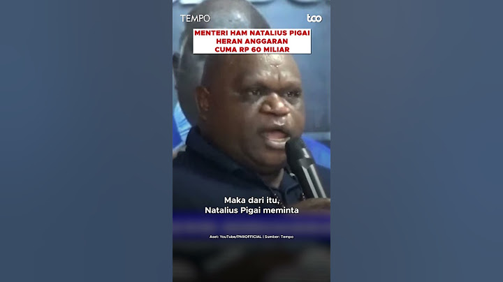 Menteri HAM Natalius Pigai Heran Anggaran Cuma Rp 60 Miliar #shorts
