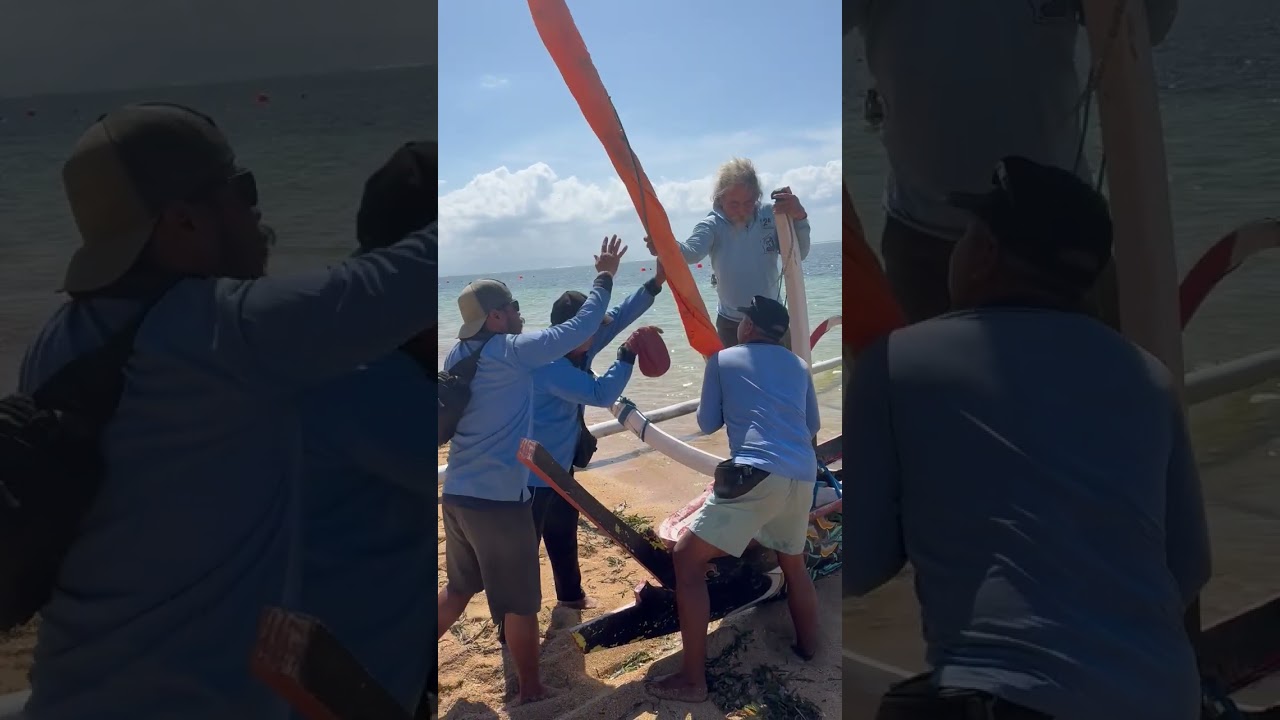 Jukung sailing in Sanur, Bali