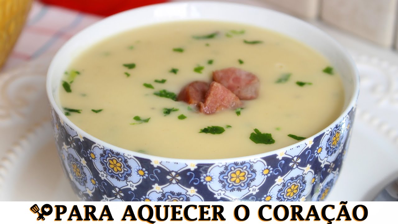 SOPA DE BATATA COM CALABRESA - RECEITAS QUE AMO