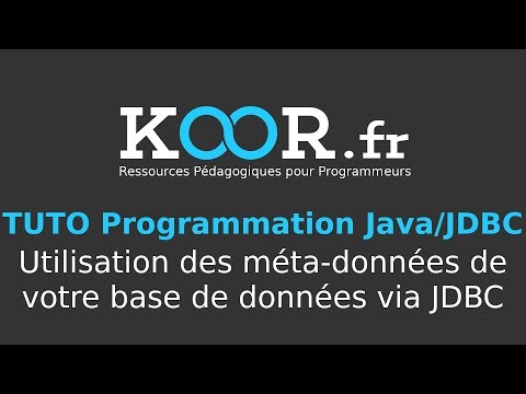 Vidéo: Qu'est-ce que DatabaseMetaData en Java ?