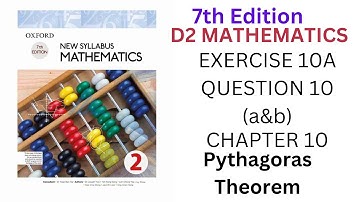 Exercise 10A Q10 parts a & b|Oxford New Syllabus Maths |7th Edition Book 2|D2 Solutiond2 chapter 10