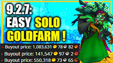 9.2.7: Make some GOLD w/ this EASY SOLO GOLDFARM! WoW Shadowlands GoldMaking | Outcast