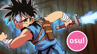 Dragon Quest Dai Opening 1 OSU (hard) Ikiru Wo Suru by Macaroni Enpitsu