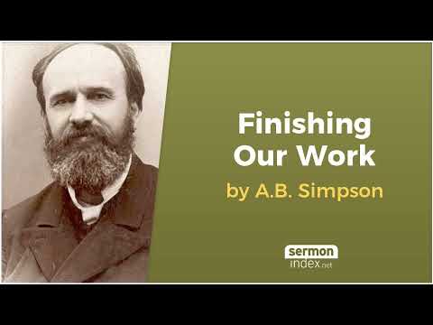 (Audio Book) Finishing Our Work by A.B. Simpson
