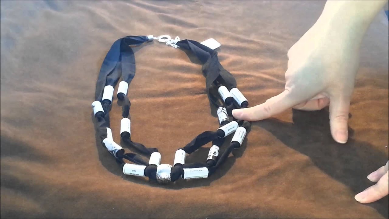 Collane realizzate con vari tipi di carta