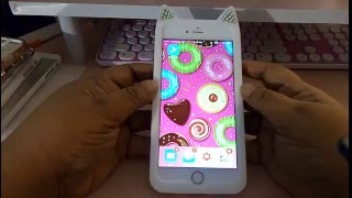 My New Rose Gold iPhone 6s Plus Kitty Purry Bling Case screenshot 3