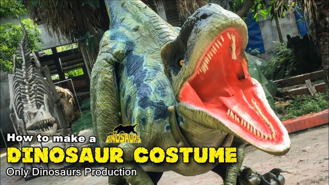 DIY. Dinosaur Costume 🦖 How to make a homemade dinosaur costume