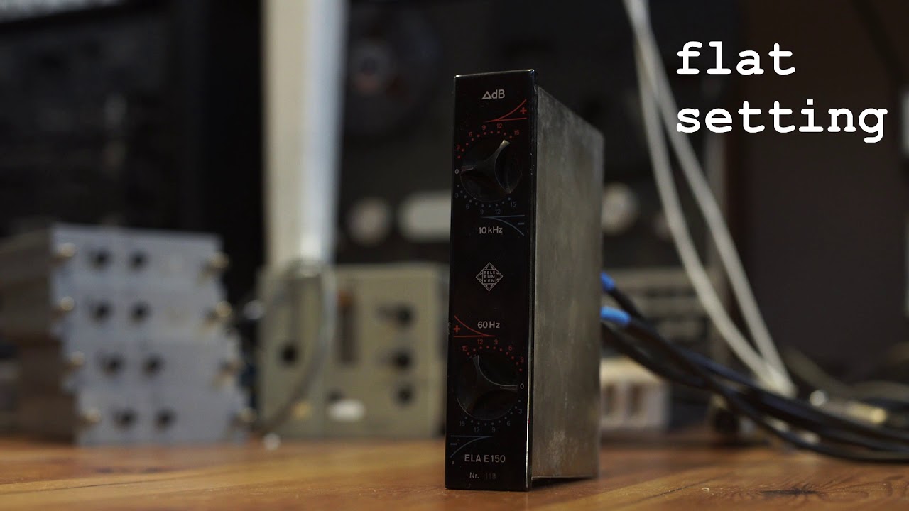 Audio Demo Telefunken Ela E150 passive stereo EQ