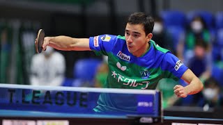 ウーゴ カルデラノHugo Calderano スーパープレー 木下マイスター東京 vs 琉球アスティーダ ノジマTリーグ2022-2023  2022年9月23日【卓球 Tリーグ公式】