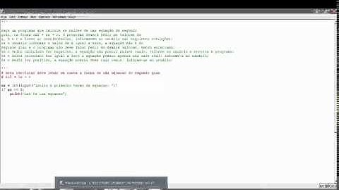 programa que calcula uma equacao do segundo grau em python