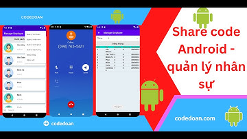 App quản lý nhân sự - đồ án android studio csdl sqlite ngôn ngữ java