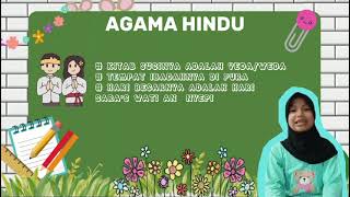 6 agama beserta kitab,tempat ibadah serta hari besar yang ada di Indonesia #belajar #tarakan