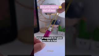 party poppers idea's 💡#shorts #youtubeshorts