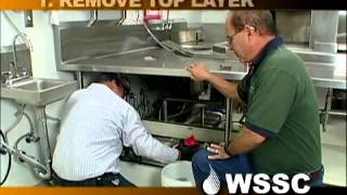 WSSC's FOG Team - Instructional video: How to properly clean an indoor grease interceptor