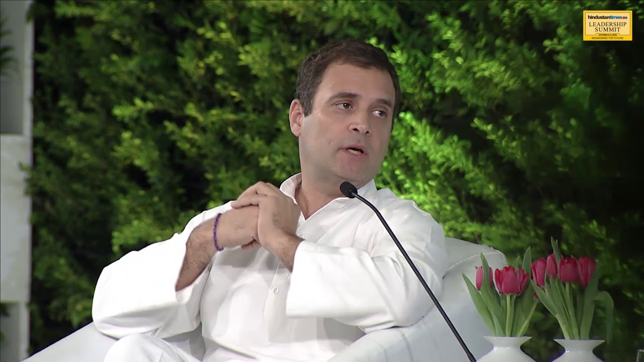 Rahul Gandhi takes on demonetisation, GST, Aadhaar at HTLS 2018