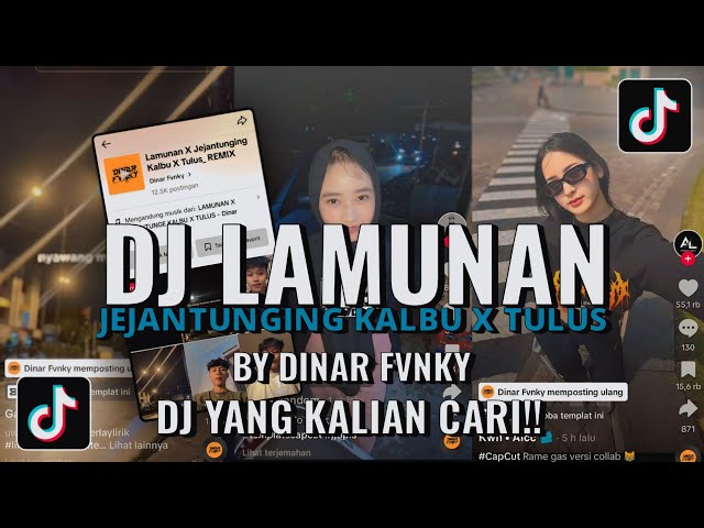 DJ LAMUNAN X JEJANTUNGING KALBU X TULUS || TERBARU BY DINAR FVNKY VIRAL TIKTOK!! 2024 class=