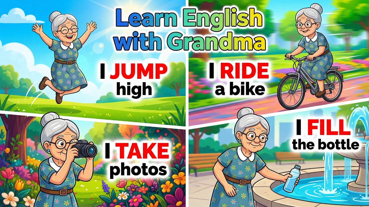 Learn English with Grandma 👵| Daily Sentences | Everyday Speaking Practice