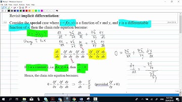 Implicit differentiation by partial differentiation and Example 15