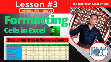Lesson 3: Formatting Cells in Excel | Make a Spreadsheet look attractive | FREE Excel Course