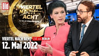 🔴Viertel nach Acht - 12. Mai 2022 | Wagenknecht vs. Ronzheimer - das TV-Duell zum Ukraine-Krieg